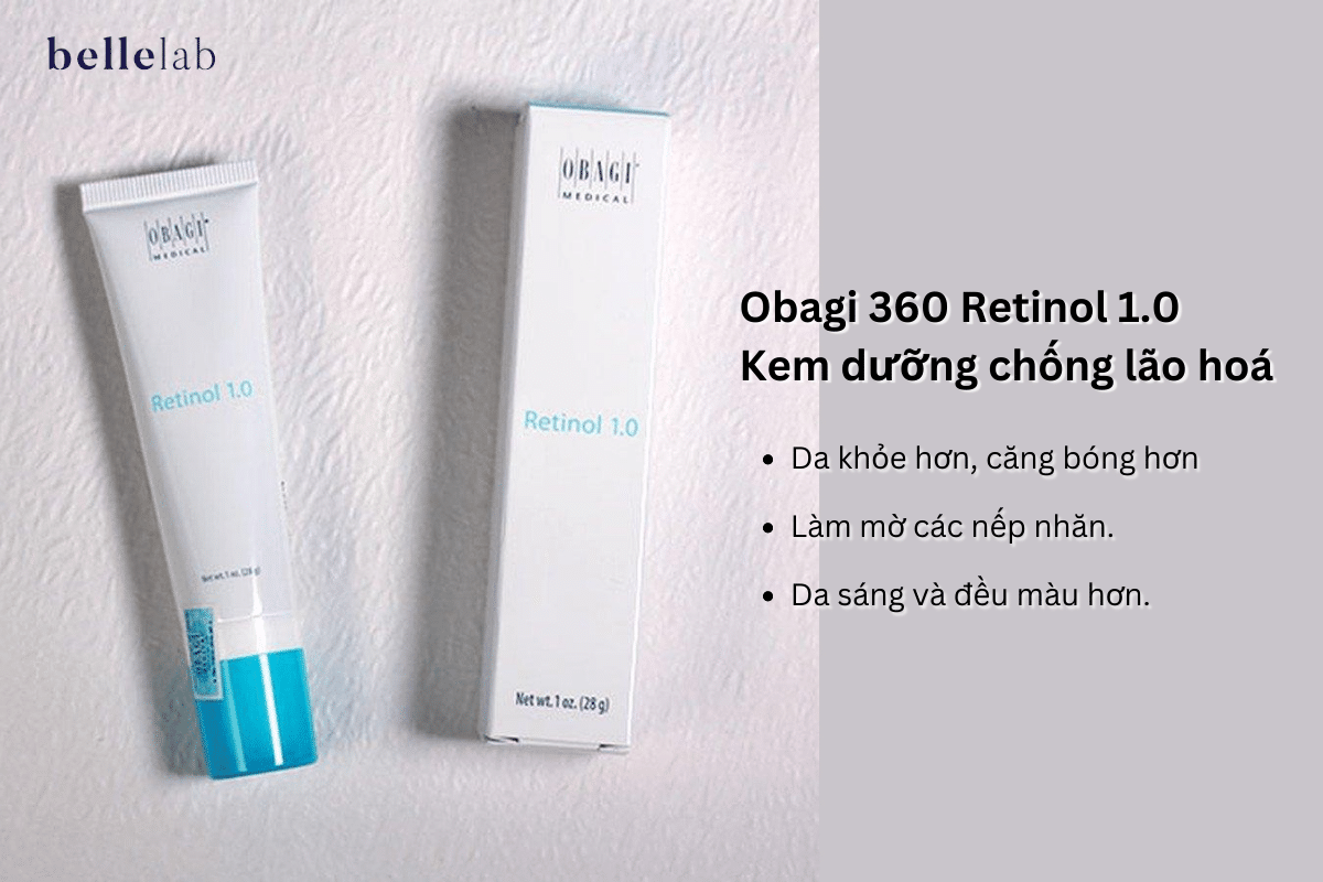 Kem dưỡng chống lão hoá, trẻ hoá & trị mụn - Obagi 360 Retinol 1.0