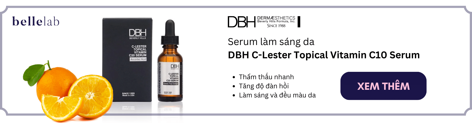 Serum làm sáng da DBH C-Lester Topical Vitamin C10 Serum 
